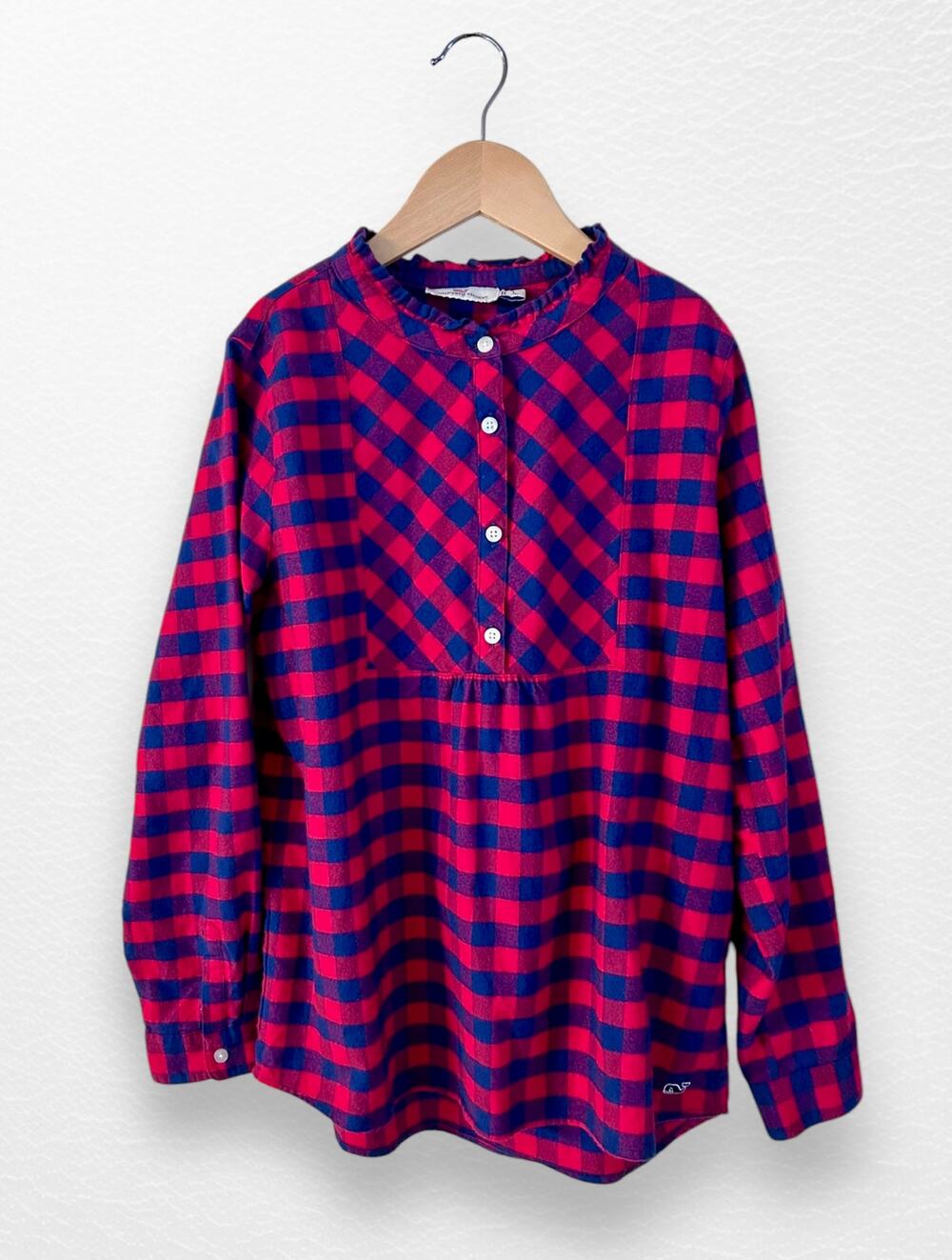 Vineyard Vines Flannel Popover, Size 14